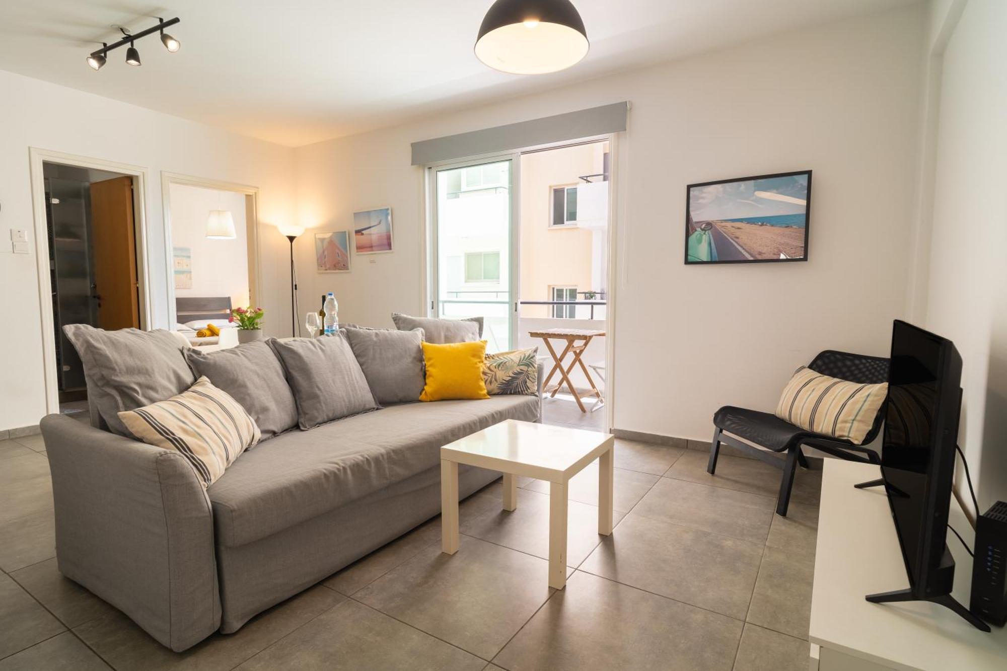 Apartamento Kave Blue Mackenzie 1 Bdr Flat With Pool Lárnaca Exterior foto