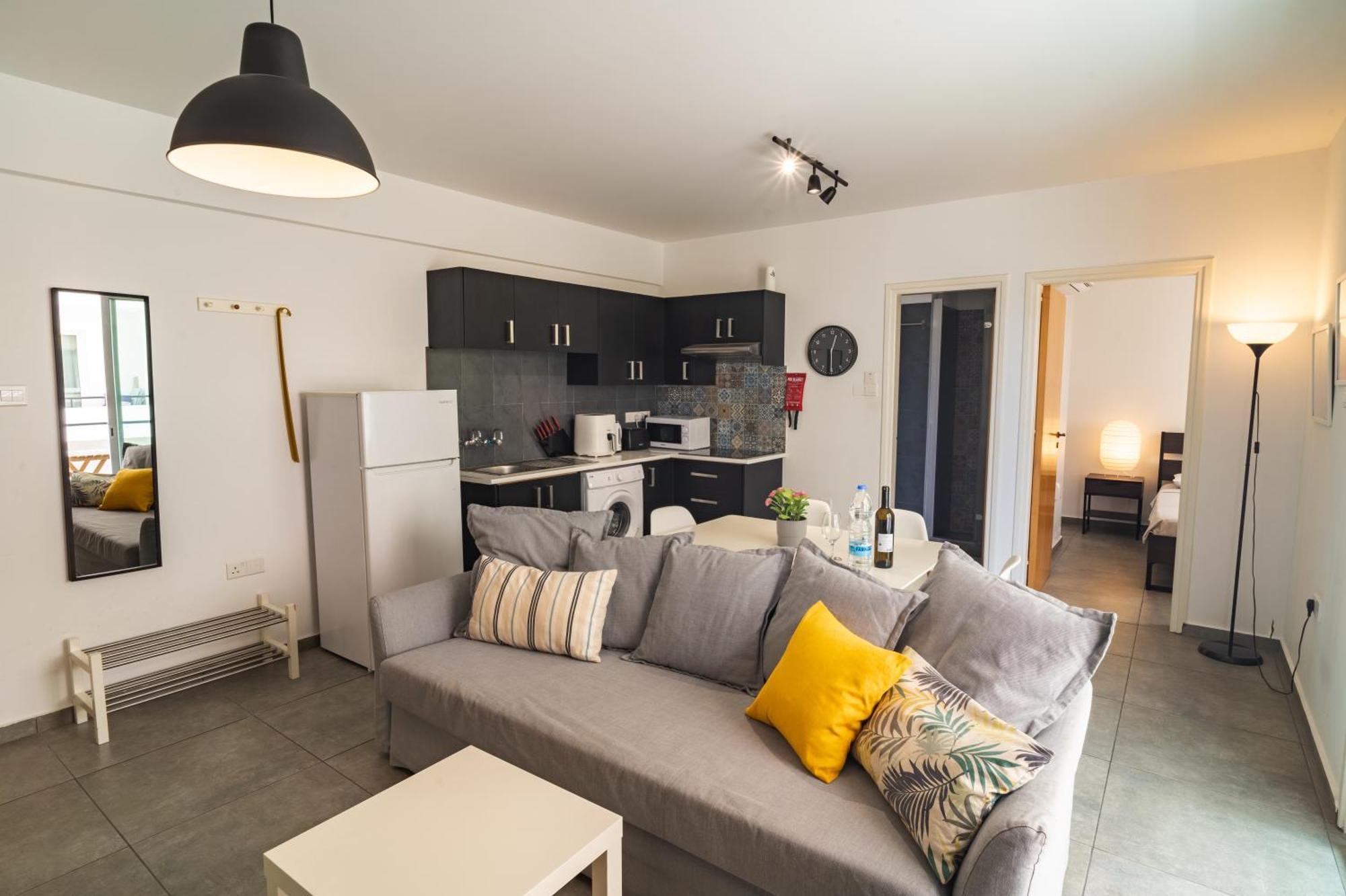 Apartamento Kave Blue Mackenzie 1 Bdr Flat With Pool Lárnaca Exterior foto